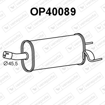 OP40089 VENEPORTE Глушитель выхлопных газов конечный