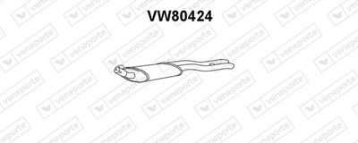 VW80424 VENEPORTE Глушитель выхлопных газов конечный