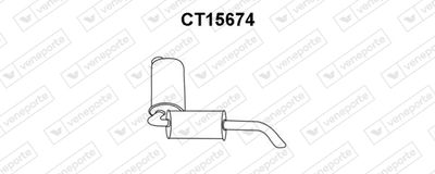 CT15674 VENEPORTE Глушитель выхлопных газов конечный