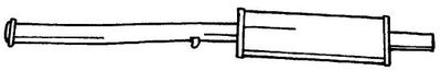 22411 SIGAM Средний глушитель выхлопных газов