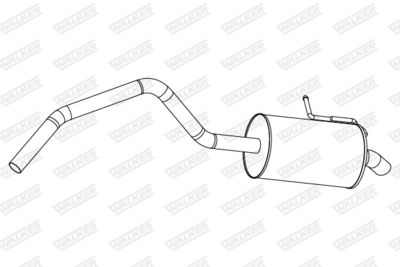 24310 WALKER Глушитель выхлопных газов конечный