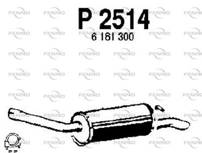 P2514 FENNO Глушитель выхлопных газов конечный