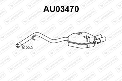 AU03470 VENEPORTE Глушитель выхлопных газов конечный