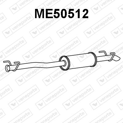 ME50512 VENEPORTE Глушитель выхлопных газов конечный