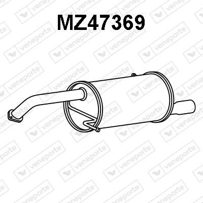 MZ47369 VENEPORTE Глушитель выхлопных газов конечный