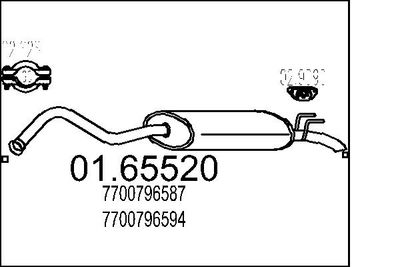 0165520 MTS Глушитель выхлопных газов конечный