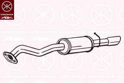 228305 KLOKKERHOLM Глушитель выхлопных газов конечный