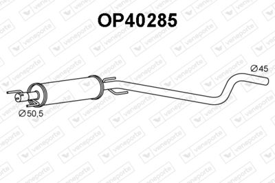 OP40285 VENEPORTE Предглушитель выхлопных газов