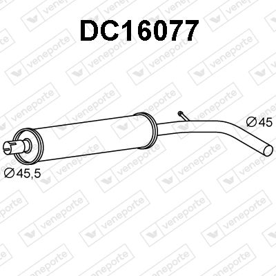 DC16077 VENEPORTE Предглушитель выхлопных газов