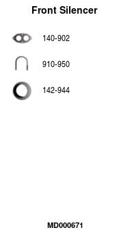 MD000671 FA1 Предглушитель выхлопных газов