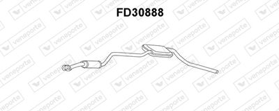 FD30888 VENEPORTE Предглушитель выхлопных газов