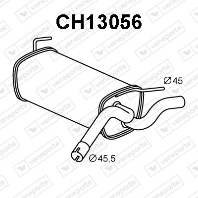 CH13056 VENEPORTE Глушитель выхлопных газов конечный