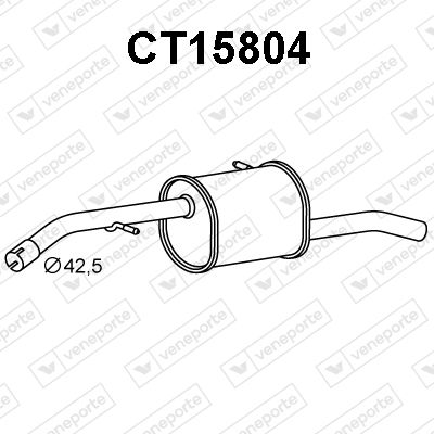 CT15804 VENEPORTE Глушитель выхлопных газов конечный