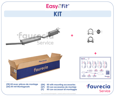 FS25394 Faurecia Глушитель выхлопных газов конечный