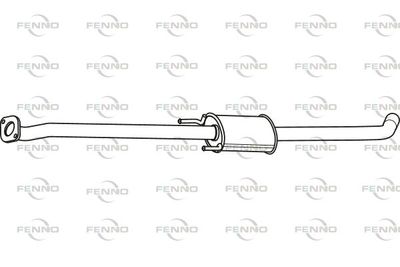 P31036 FENNO Средний глушитель выхлопных газов