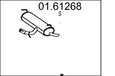 0161268 MTS Глушитель выхлопных газов конечный