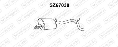 SZ67038 VENEPORTE Глушитель выхлопных газов конечный