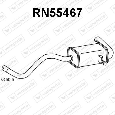 RN55467 VENEPORTE Глушитель выхлопных газов конечный