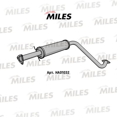 HA01032 MILES Средний глушитель выхлопных газов