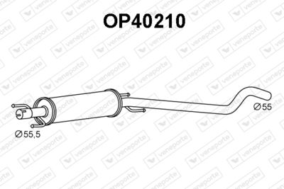 OP40210 VENEPORTE Предглушитель выхлопных газов