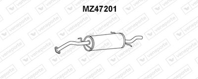 MZ47201 VENEPORTE Глушитель выхлопных газов конечный