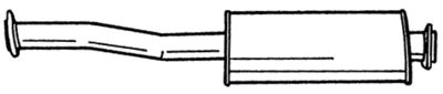 32401 SIGAM Средний глушитель выхлопных газов