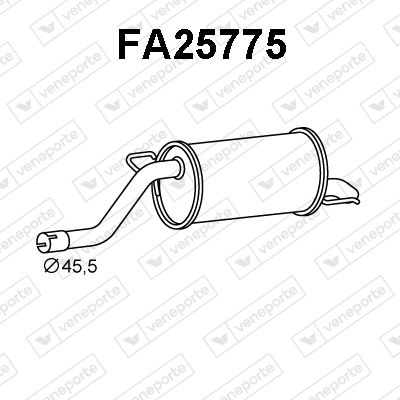 FA25775 VENEPORTE Глушитель выхлопных газов конечный