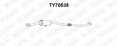 TY70538 VENEPORTE Предглушитель выхлопных газов