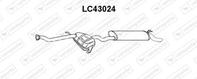 LC43024 VENEPORTE Глушитель выхлопных газов конечный