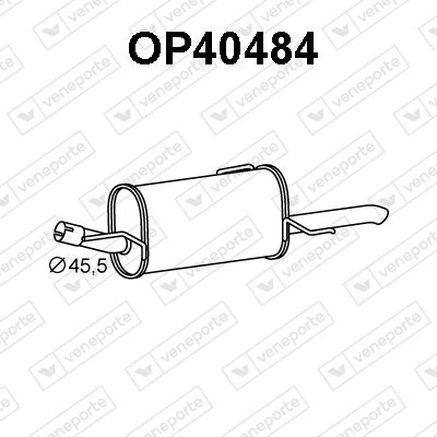 OP40484 VENEPORTE Глушитель выхлопных газов конечный