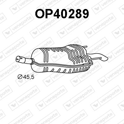 OP40289 VENEPORTE Глушитель выхлопных газов конечный