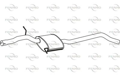 P11065 FENNO Средний глушитель выхлопных газов