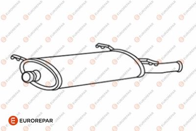 E12869A EUROREPAR Глушитель выхлопных газов конечный