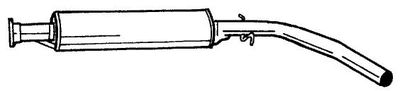 65404 SIGAM Средний глушитель выхлопных газов