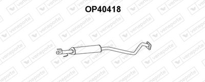 OP40418 VENEPORTE Средний глушитель выхлопных газов