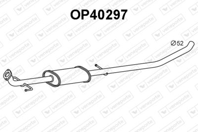 OP40297 VENEPORTE Предглушитель выхлопных газов