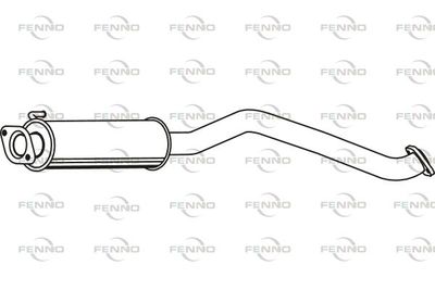 P6289 FENNO Средний глушитель выхлопных газов