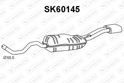 SK60145 VENEPORTE Глушитель выхлопных газов конечный