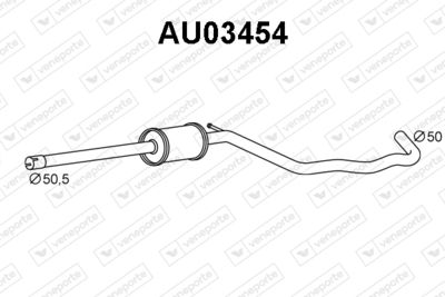 AU03454 VENEPORTE Предглушитель выхлопных газов