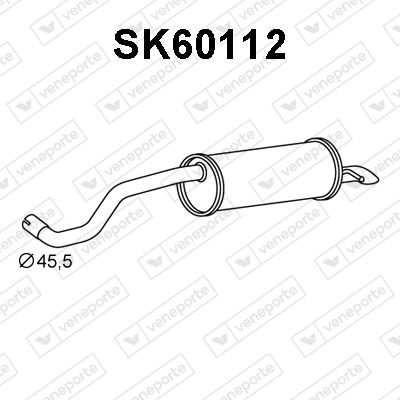 SK60112 VENEPORTE Глушитель выхлопных газов конечный