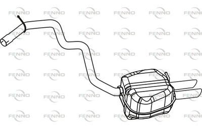 P57072 FENNO Глушитель выхлопных газов конечный