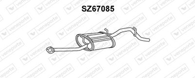 SZ67085 VENEPORTE Глушитель выхлопных газов конечный