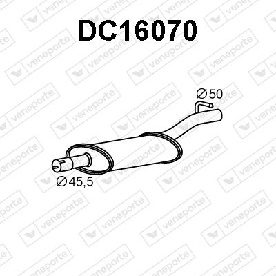 DC16070 VENEPORTE Глушитель выхлопных газов конечный