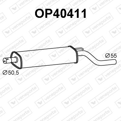 OP40411 VENEPORTE Предглушитель выхлопных газов