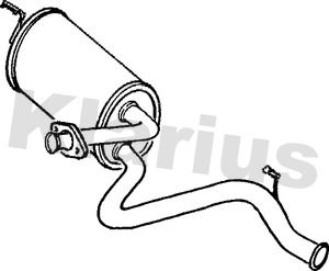 230586 KLARIUS Глушитель выхлопных газов конечный