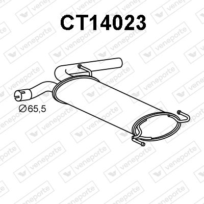 CT14023 VENEPORTE Глушитель выхлопных газов конечный