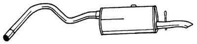 25653 SIGAM Глушитель выхлопных газов конечный