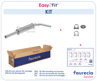 FS80441 Faurecia Предглушитель выхлопных газов