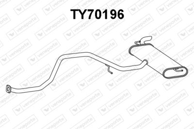 TY70196 VENEPORTE Глушитель выхлопных газов конечный