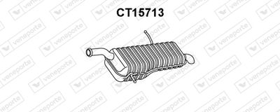 CT15713 VENEPORTE Глушитель выхлопных газов конечный